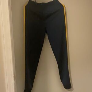 Blue and gold boy Adidas track pants